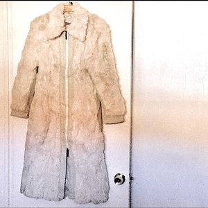 Rare Vintage Genuine Fur And Leather Coat